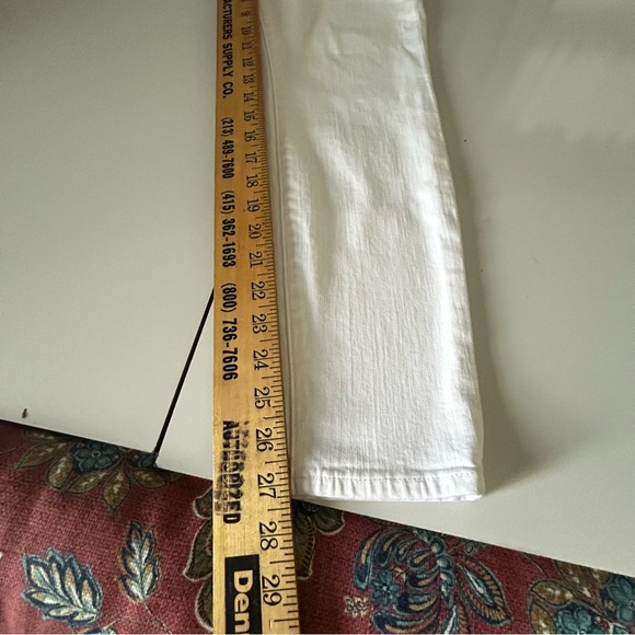 J. Crew White Straight Leg Jeans Size 8 Toothpick - Picture 3 of 7